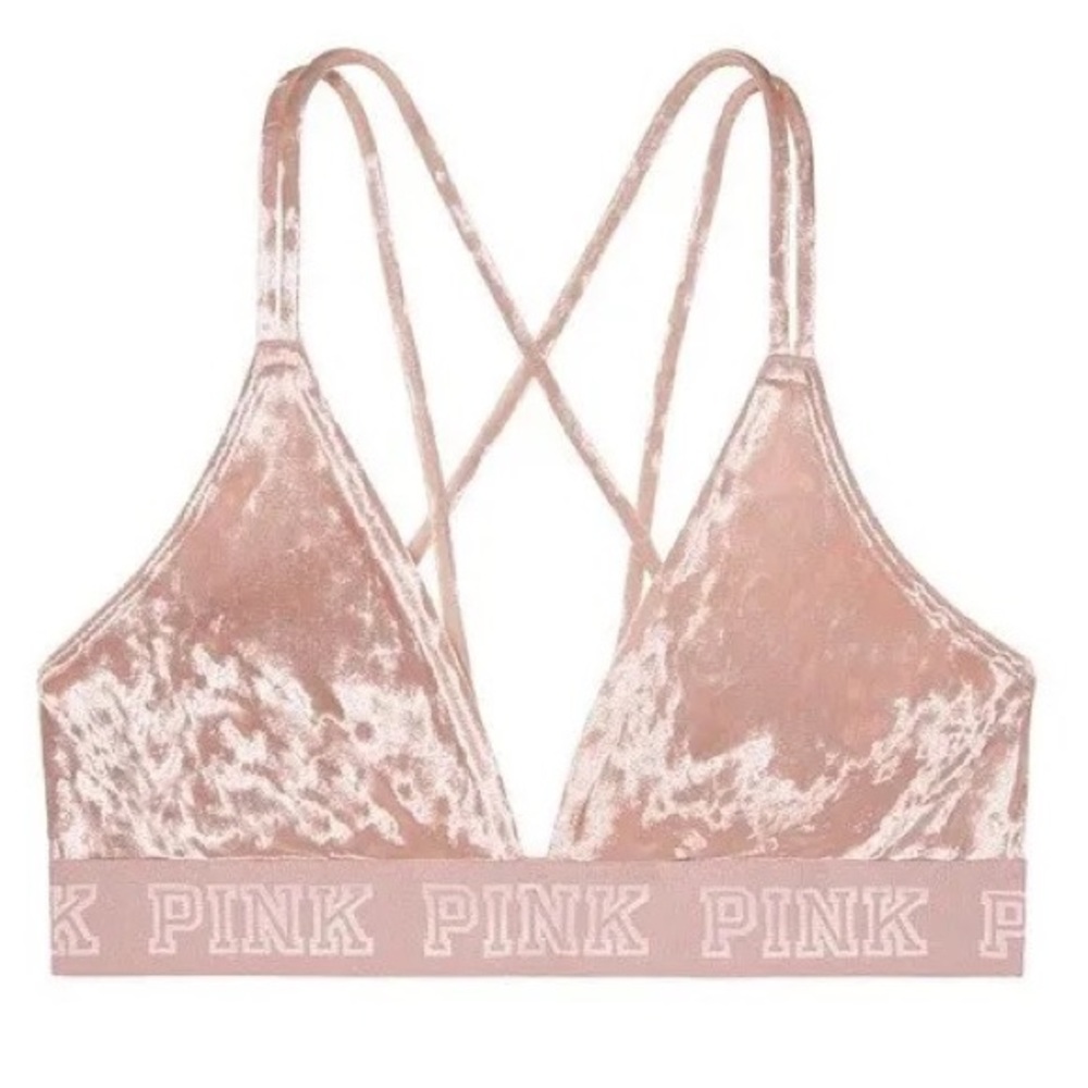 Victoria’s Secret Pink Velvet Pink Bralette size S